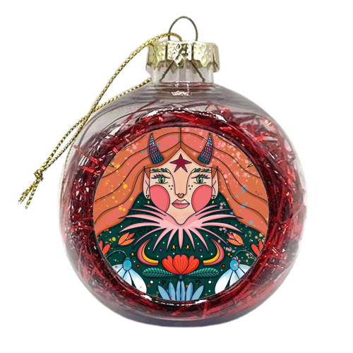 JANUARY'S CHILD - xmas bauble by Nichola Cowdery