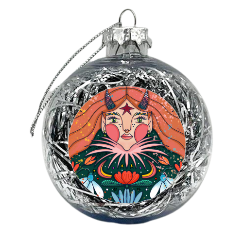 JANUARY'S CHILD - xmas bauble by Nichola Cowdery