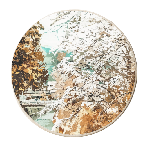 Japan - personalised beer coaster by Uma Prabhakar Gokhale