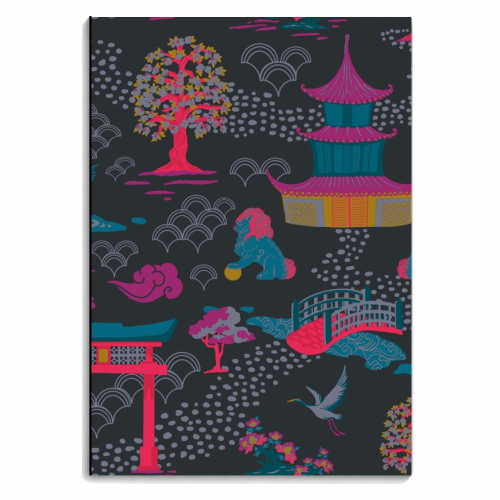 Japanese Blossom Garden - personalised A4, A5, A6 notebook by Draper & Harlow