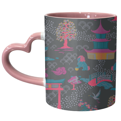 Japanese Blossom Garden - unique mug by Draper & Harlow