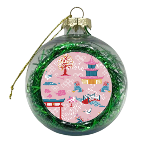 Japanese Garden - xmas bauble by Draper & Harlow