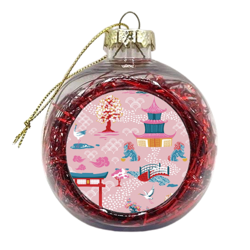 Japanese Garden - xmas bauble by Draper & Harlow