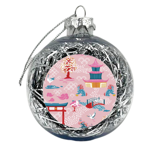 Japanese Garden - xmas bauble by Draper & Harlow