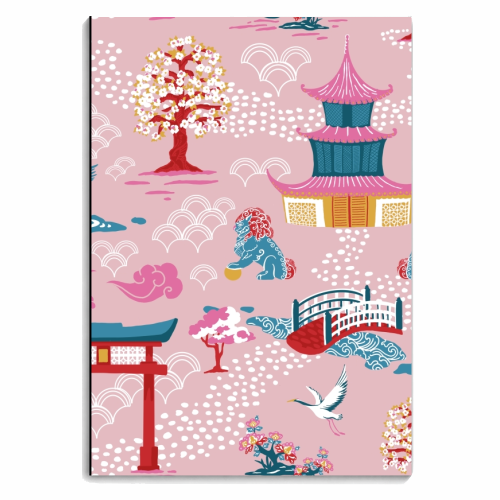 Japanese Garden - personalised A4, A5, A6 notebook by Draper & Harlow