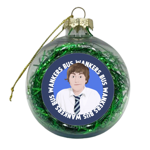 Inbetweeners Jay Cartwright - xmas bauble by Pink and Pip