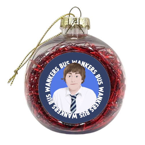 Inbetweeners Jay Cartwright - xmas bauble by Pink and Pip