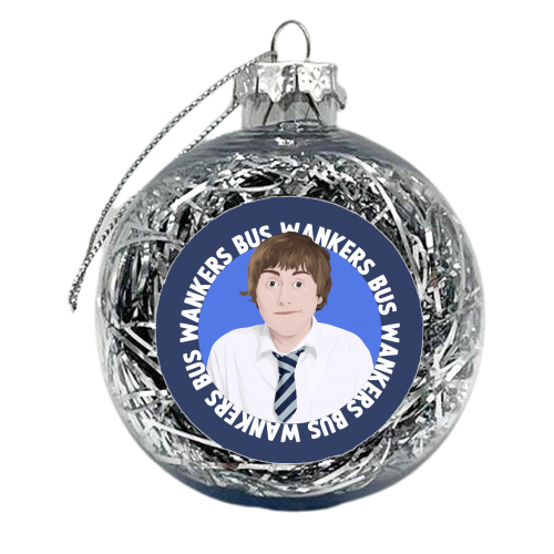 Inbetweeners Jay Cartwright - xmas bauble by Pink and Pip