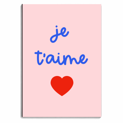 Je t'aime - personalised A4, A5, A6 notebook by Adam Regester
