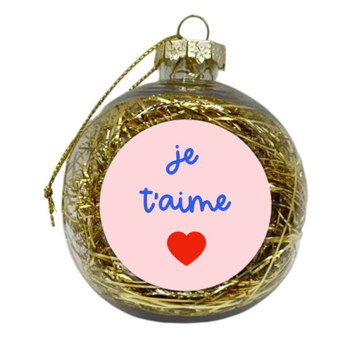 Je t'aime - xmas bauble by Adam Regester