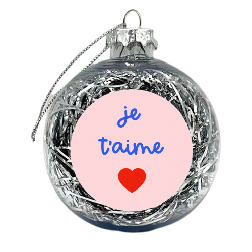 Je t'aime - xmas bauble by Adam Regester