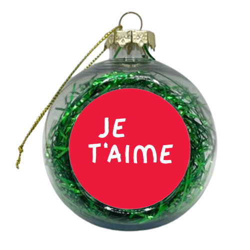 Je t'aime - xmas bauble by The Boy and the Bear