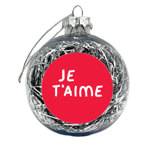 Je t'aime - xmas bauble by The Boy and the Bear