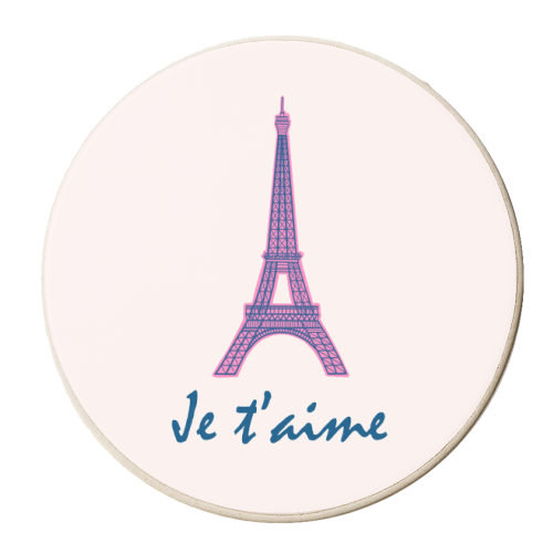 Je t'iame Paris - personalised beer coaster by Adam Regester