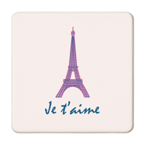 Je t'iame Paris - personalised beer coaster by Adam Regester