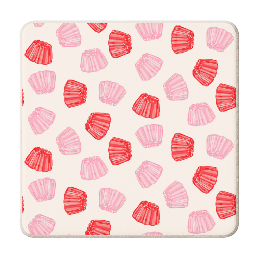 Jelly Cups - personalised beer coaster by Lisa Wardle