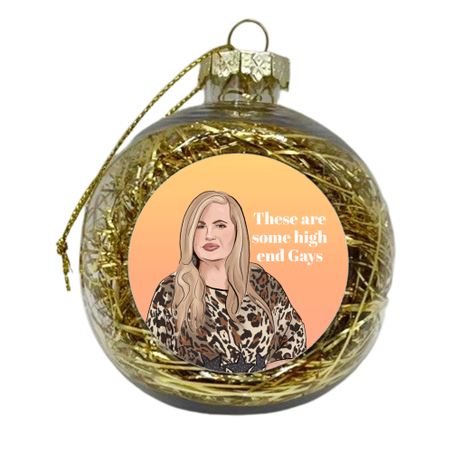 Jennifer Coolidge - xmas bauble by The Queer Store
