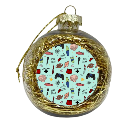 Jeremiah pattern - xmas bauble by The Girl Next Draw