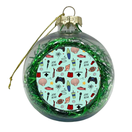 Jeremiah pattern - xmas bauble by The Girl Next Draw