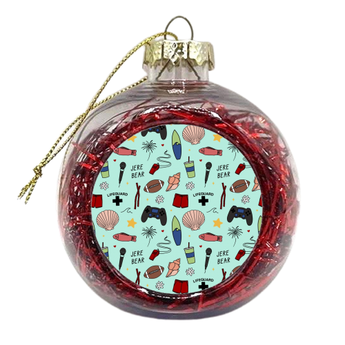 Jeremiah pattern - xmas bauble by The Girl Next Draw
