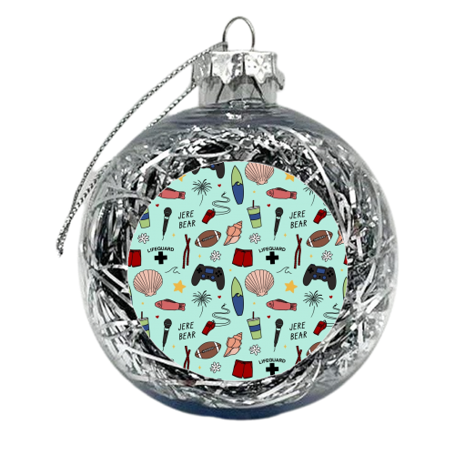 Jeremiah pattern - xmas bauble by The Girl Next Draw