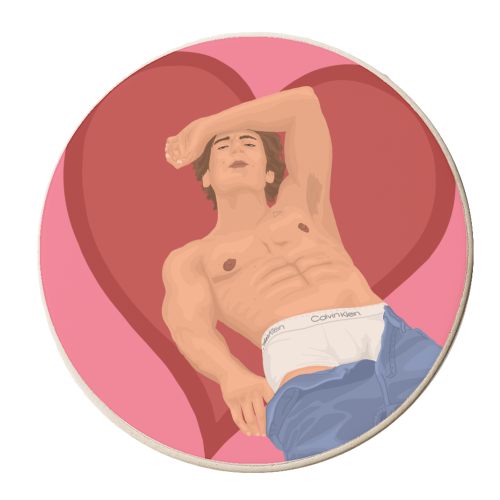 Jeremy Allen White - Hot Chef - The Bear - personalised beer coaster by By Rosybum