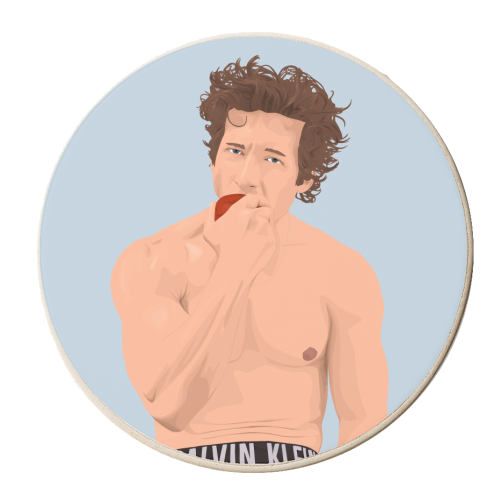 Jeremy Allen White - personalised beer coaster by Pink and Pip