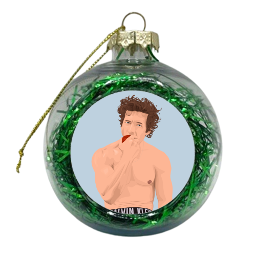 Jeremy Allen White - xmas bauble by Pink and Pip