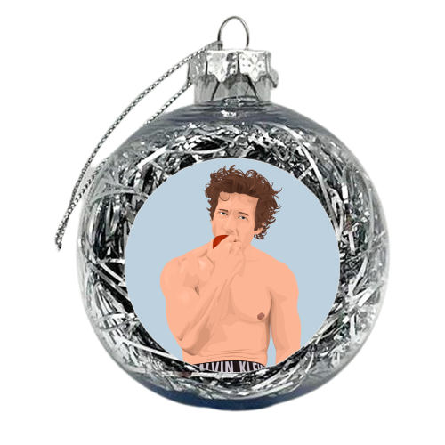 Jeremy Allen White - xmas bauble by Pink and Pip