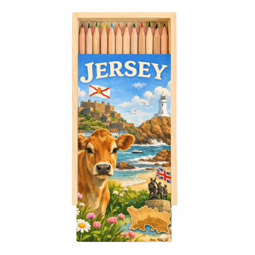 Jersey Cow - Coloured Pencils with Box by Ms Doodle