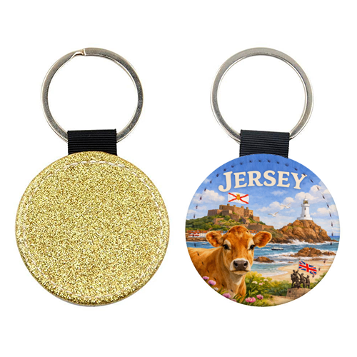 Jersey Cow - keyring by Ms Doodle