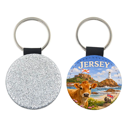 Jersey Cow - keyring by Ms Doodle