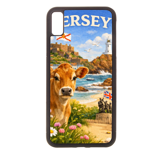 Jersey Cow - stylish phone case by Ms Doodle