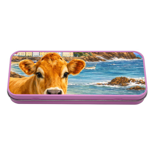 Jersey Cow - tin pencil case by Ms Doodle