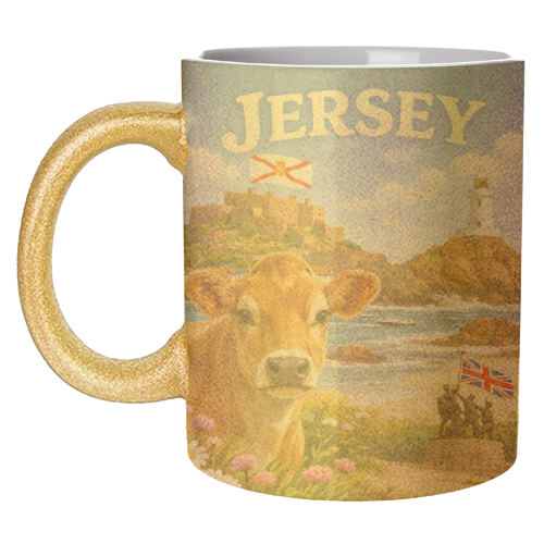 Jersey Cow - unique mug by Ms Doodle