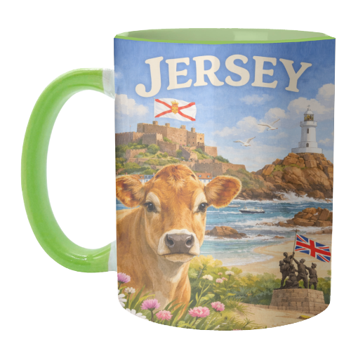 Jersey Cow - unique mug by Ms Doodle