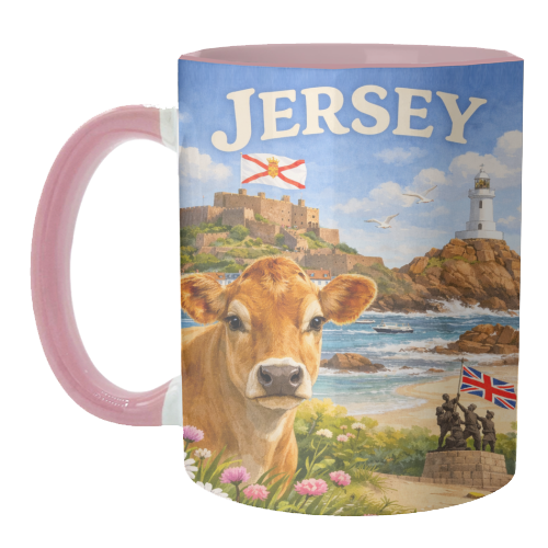 Jersey Cow - unique mug by Ms Doodle