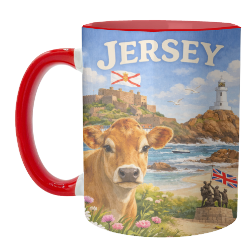Jersey Cow - unique mug by Ms Doodle