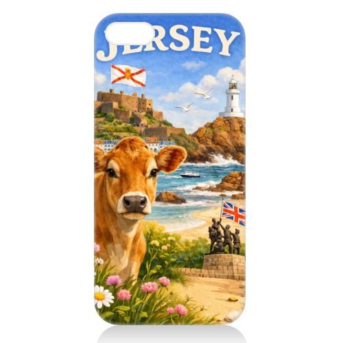 Jersey Cow - unique phone case by Ms Doodle