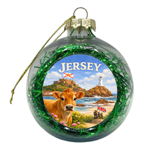 Jersey Cow - xmas bauble by Ms Doodle