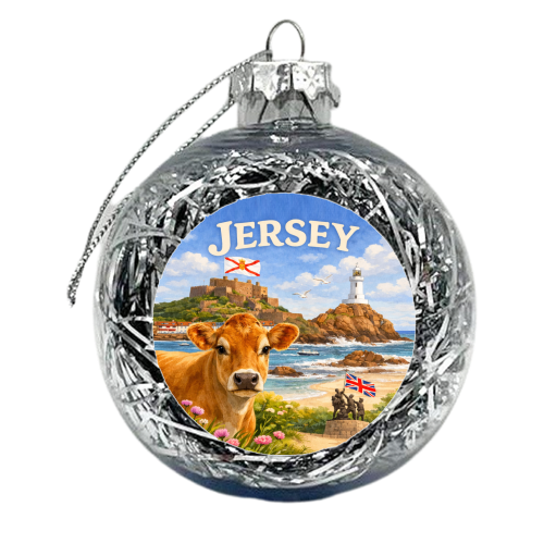 Jersey Cow - xmas bauble by Ms Doodle