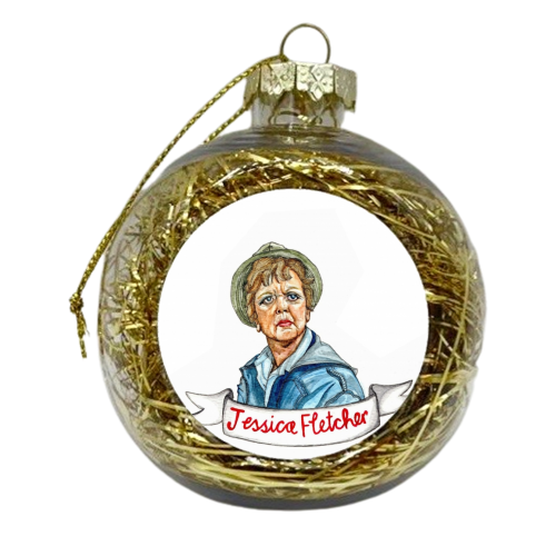 Jessica Fletcher Murder, she wrote - xmas bauble by Thom Kofoed