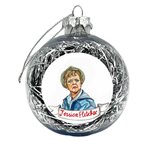 Jessica Fletcher Murder, she wrote - xmas bauble by Thom Kofoed