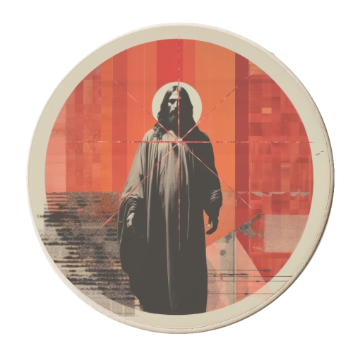 Jesus in me - personalised beer coaster by DejaReve