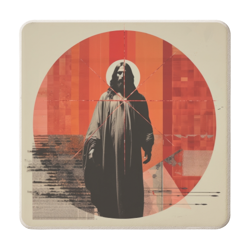 Jesus in me - personalised beer coaster by DejaReve