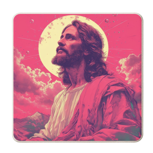Jesus - personalised beer coaster by DejaReve