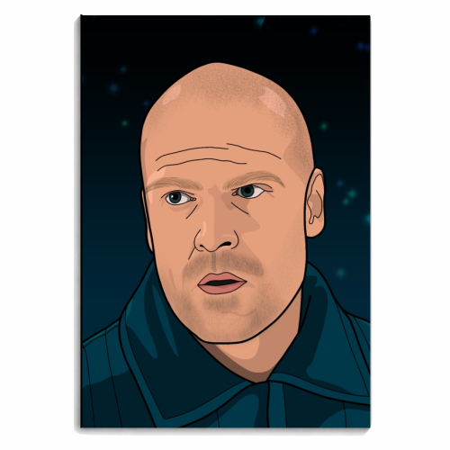 Jim hop print - personalised A4, A5, A6 notebook by The Girl Next Draw