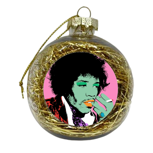 Jimi - xmas bauble by Wallace Elizabeth
