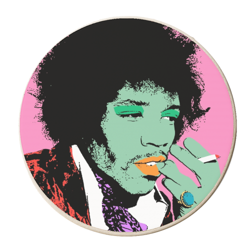 Jimi - personalised beer coaster by Wallace Elizabeth