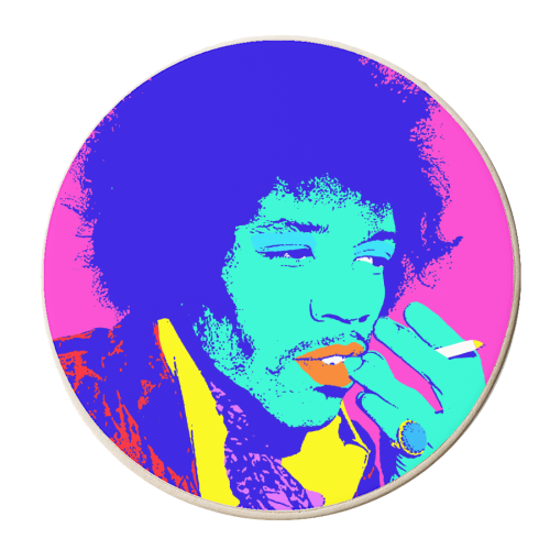 Jimi - personalised beer coaster by Wallace Elizabeth